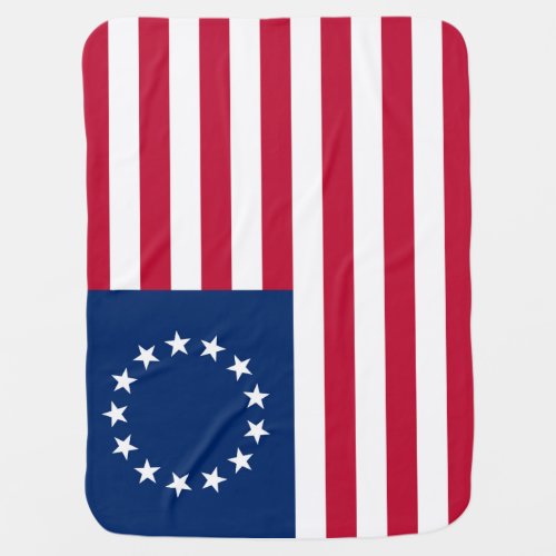 United States Betsy Ross Flag Baby Blanket