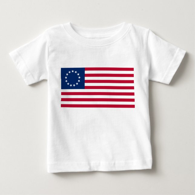 United States Betsy Ross Flag Baby T-Shirt (Front)