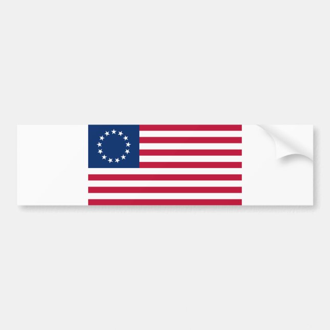United States Betsy Ross Flag Bumper Sticker (Front)