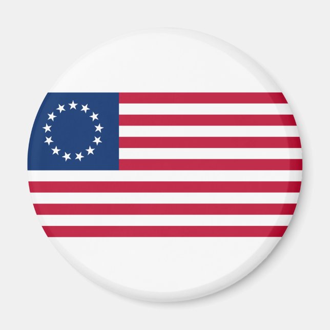 United States Betsy Ross Flag Magnet (Front)