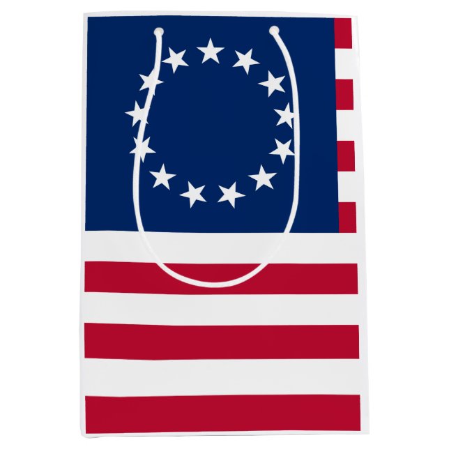 United States Betsy Ross Flag Medium Gift Bag (Front)