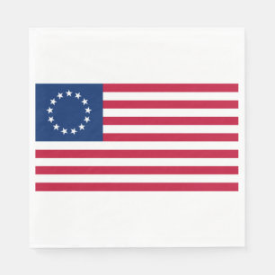 United States Betsy Ross Flag Napkins
