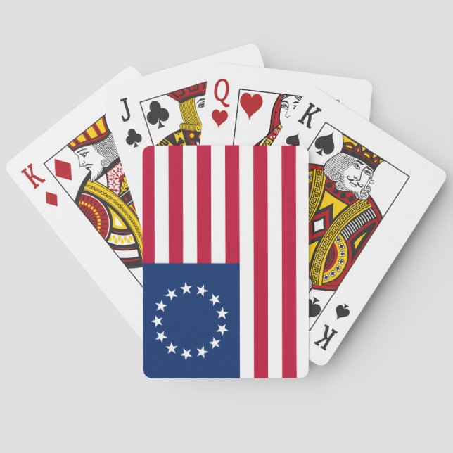 United States Betsy Ross Flag Poker Cards (Back)