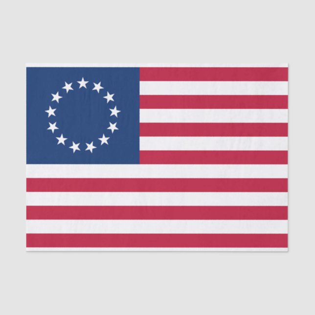 United States Betsy Ross Flag Tissue Paper (Front)