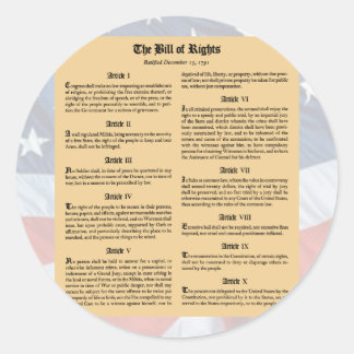 United States Bill of Rights Classic Round Sticker