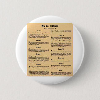 United States Bill of Rights Pinback Button