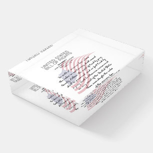United States Bill Of Rights. Seventh Amendment Paperweight