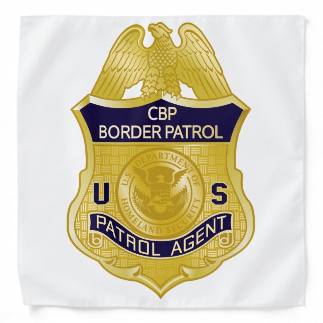 United States Border Patrol Badge Immigration Bandana (Front)
