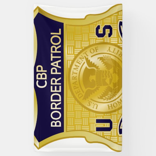 United States Border Patrol Badge Immigration Banner