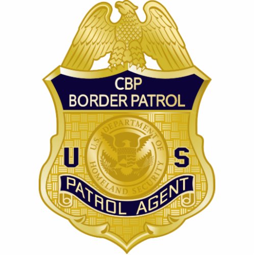 United States Border Patrol Badge Immigration Cutout