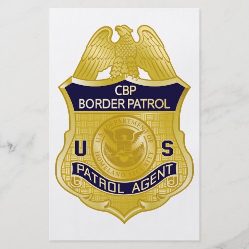 United States Border Patrol Badge Immigration Flyer