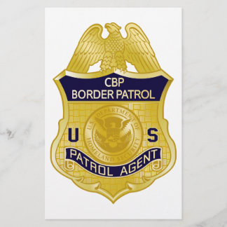 United States Border Patrol Badge Immigration Flyer