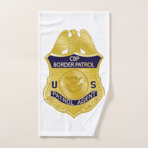 United States Border Patrol Badge Immigration Hand Towel