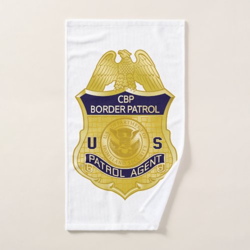 United States Border Patrol Badge Immigration Hand Towel
