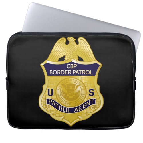 United States Border Patrol Badge Immigration Laptop Sleeve