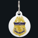 United States Border Patrol Badge Immigration Pet ID Tag<br><div class="desc">United States Border Patrol Badge Immigration insignia. Great gift for border patrol officer,  border patrol agent and border patrol veteran.</div>