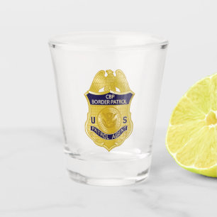 United States Border Patrol Badge Immigration Shot Glass