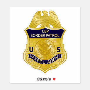 United States Border Patrol Badge Immigration Sticker
