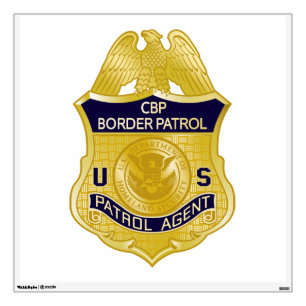United States Border Patrol Badge Immigration Wall Decal