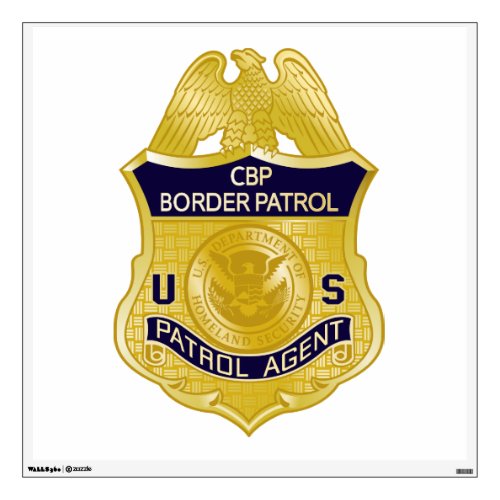 United States Border Patrol Badge Immigration Wall Decal