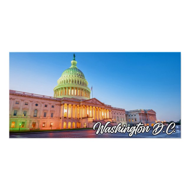United States Capital Building, Washington, D.C. Poster (Front)