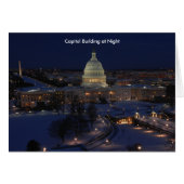 United States Capitol Building at Night (Front Horizontal)