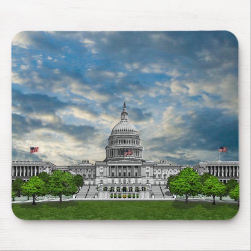 United States Capitol Building Mouse Pad