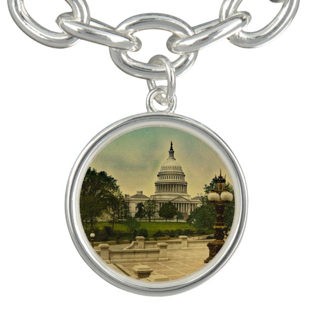 United States Capitol from Library Steps Date 1898 Bracelet (Design)