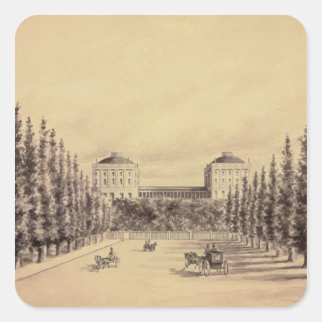 United States Capitol from Pennsylvania Avenue Square Sticker (Front)