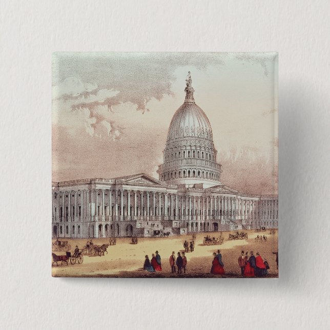 United States Capitol, Washington D.C. Button (Front)