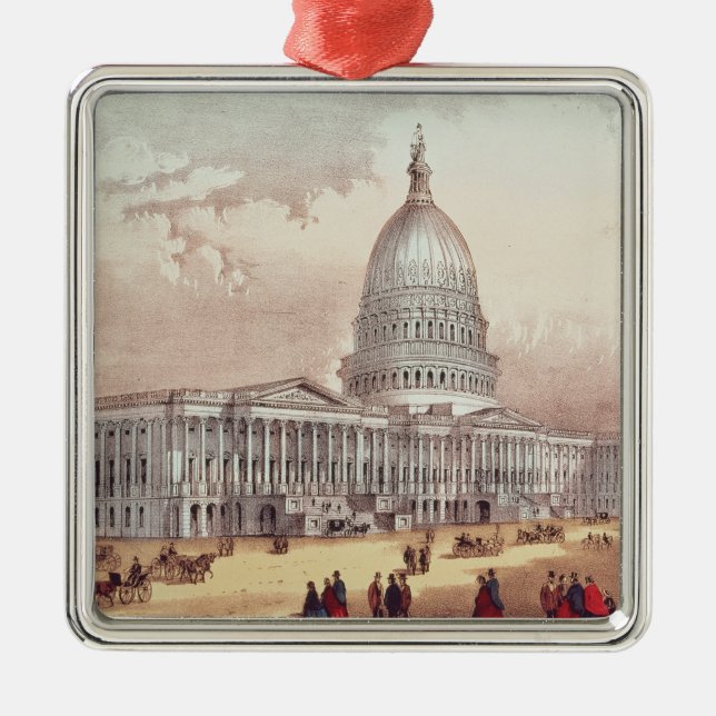 United States Capitol, Washington D.C. Metal Ornament (Front)