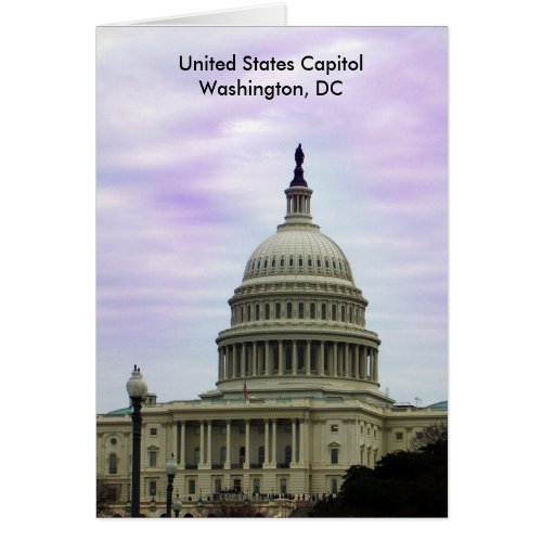 United States Capitol Washington DC Greeting Card