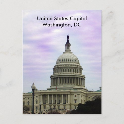 United States Capitol Washington DC Postcard