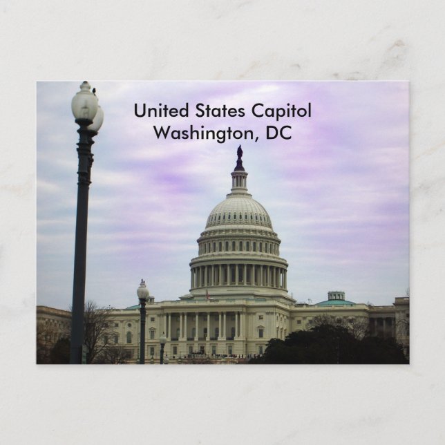 United States Capitol, Washington, DC Postcard (Front)