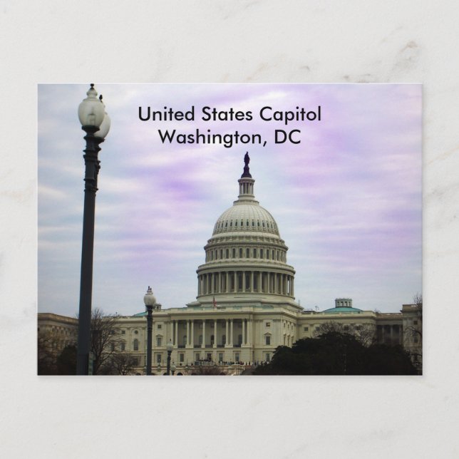 United States Capitol, Washington, DC Postcard (Front)