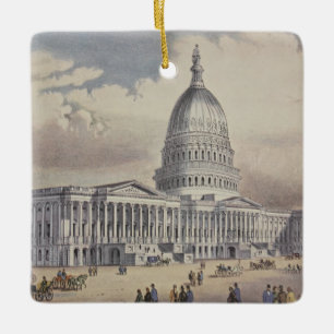 United States Capitol Washinton DC Ceramic Ornament