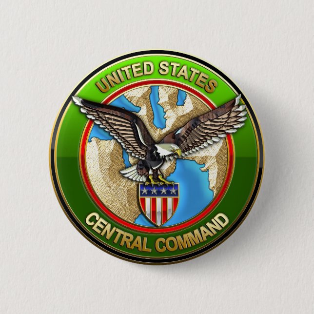 United States Central Command Pinback Button (Front)