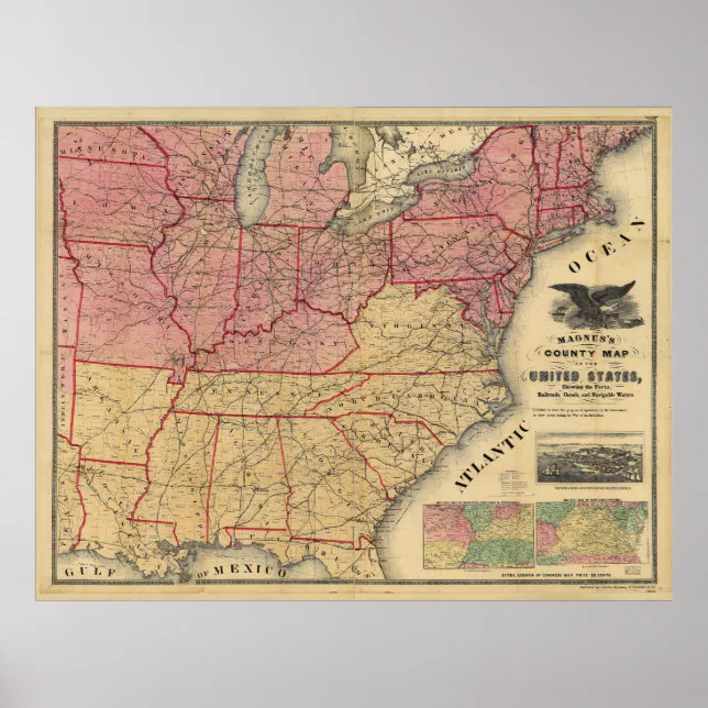 United States Civil War Map by - United States Civil War Map By Charles Magnus 1862 Poster R36966a1b57c44a08a6cc5d31a4f435b8 2pmr 8byvr 644.webp