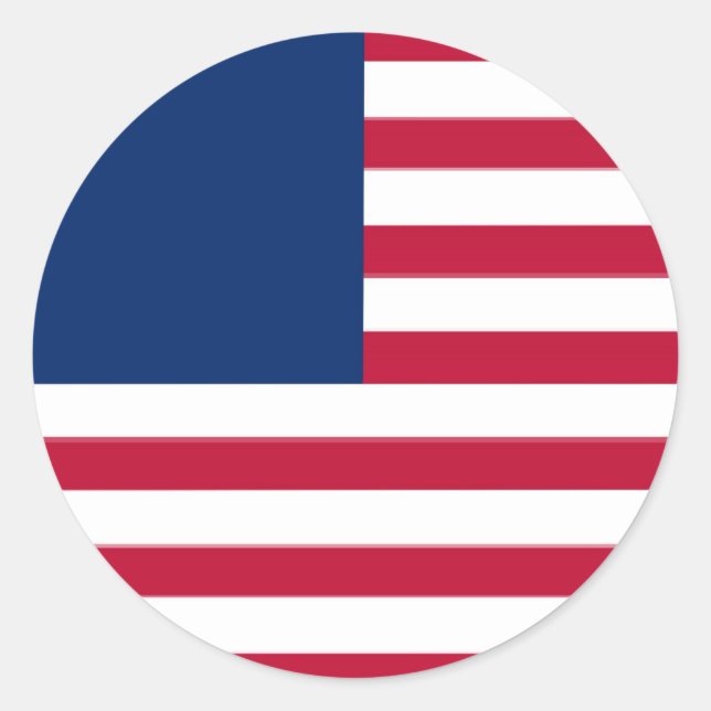United States Classic Round Sticker (Front)