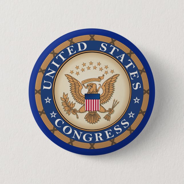 United States Congress Button (Front)