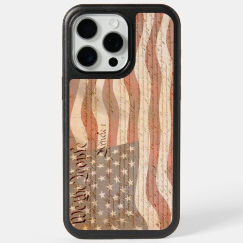 United States Constitution American Flag iPhone 15 Pro Max Case