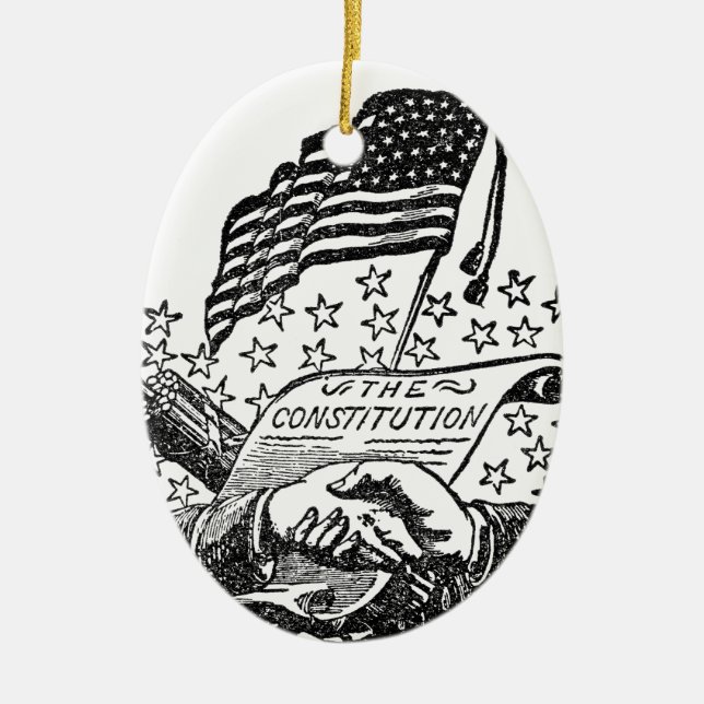 United States Constitution Ceramic Ornament (Front)