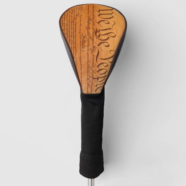 United States Constitution Golf Head Cover (Front)