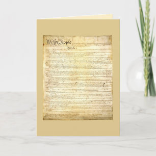 United States Constitution Greeting Card