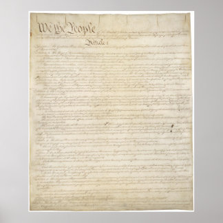 United States Constitution Poster