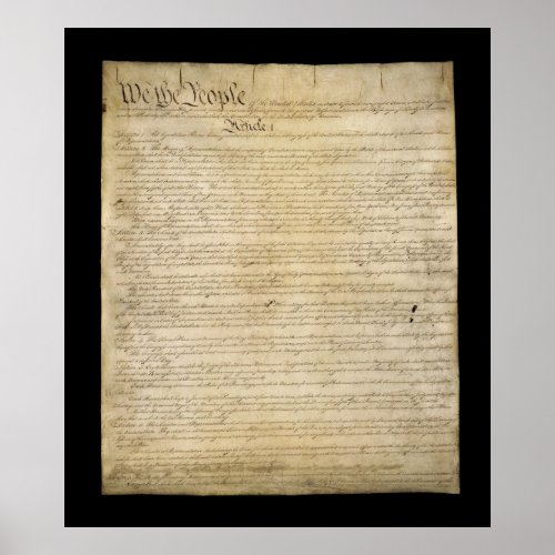 United States Constitution Poster