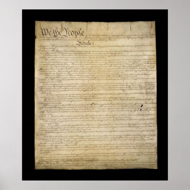 United States Constitution Poster (Front)
