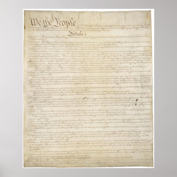 United States Constitution Posters