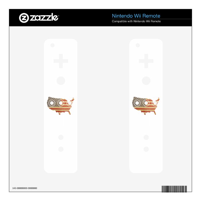 United States Country & Flag Skins Skins For The Wii Remote