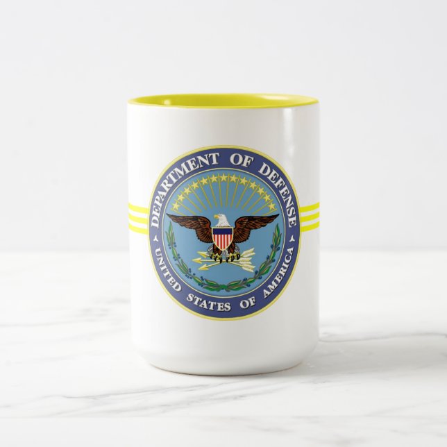 United States Department of Defense Two-Tone Coffee Mug (Center)